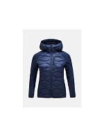 Peak Performance W Bunda s kapucí Helium Down Hybrid Hood navy blue Peak Performance W Bunda s kapucí Helium Down Hybrid Hood navy blue