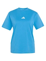 Dámské bavlněné tričko adidas Essentials 3-Stripes světle modrá KC5197