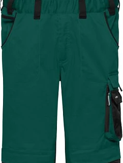 Daiber JN 1833 (62-68) Pracovní kalhoty s laclem - Strong 02.133X dark green/black