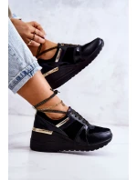 Dámské Semisove sportovní boty na klínu Černá Larson