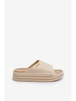 Dámské sandály na platformě Big Star NN274A034 béžové