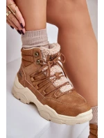 Zateplené Dámské Trekové Boty Lee Cooper LCJ-24-03-3061L Hnědé Zateplené Dámské Trekové Boty Lee Cooper LCJ-24-03-3061L Hnědé