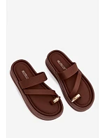 Dámské pantofle Farielle LS-170 hnědé - Bestelle