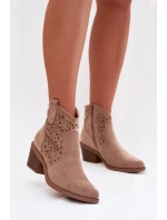 Boty na podpatku model 224424 Step in style Boty na podpatku model 224424 Step in style