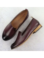 Dámská lakovaná obuv lord bordó Potocki 19337