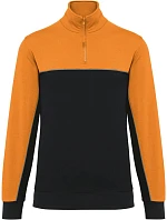 WK WK 404 Pracovní mikina s 1/4 zipem 20.W404 black/orange WK WK 404 Pracovní mikina s 1/4 zipem 20.W404 black/orange
