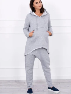 Šedá souprava kalhot baggy