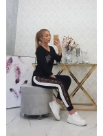 Sada s leopardím potiskem černá Sada s leopardím potiskem černá