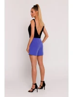 M775 Šortky se záhyby - světle fialové