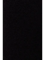 M808 Oříznuté teddy sako - černé