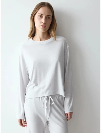 Dámský top Cozy Comfort Top X 01 světle šedý Light Grey Melange - TRIUMPH Dámský top Cozy Comfort Top X 01 světle šedý Light Grey Melange - TRIUMPH