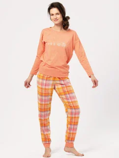 Pyžamo Key LNS 667 B24 Flanelové dlouhé/r S-XL dámské