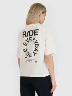 Dámské tričko oversize s potiskem 4F 4FWSS25TTSHF1993-11S