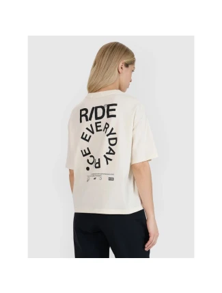 Dámské tričko oversize s potiskem 4F 4FWSS25TTSHF1993-11S