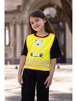 Korntex FUN Dětská bezpečnostní vesta 76.FUNY hi vis yellow/lion Korntex FUN Dětská bezpečnostní vesta 76.FUNY hi vis yellow/lion
