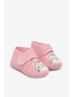 Dětské bačkory na suchý zip – růžové Katline Dětské bačkory na suchý zip – růžové Katline