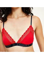 Dámská nevyztužená podprsenka Triangle Bralette Holiday UW0UW02634-XLG - Tommy Hilfiger Dámská nevyztužená podprsenka Triangle Bralette Holiday UW0UW02634-XLG - Tommy Hilfiger