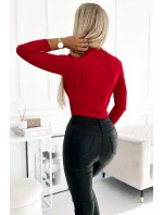 375-6 BODY s obálkovým výstřihem - RED