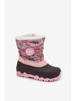 Dětské zimní boty pro dívky na zip Lee Cooper LCJ-25-10-3770 růžové