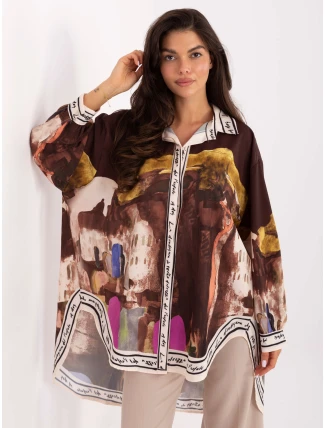 IT košile KS 18729.12 hnědá IT košile KS 18729.12 hnědá