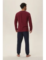 Pánské pyžamo 41909 Jarvis red - HENDERSON Pánské pyžamo 41909 Jarvis red - HENDERSON