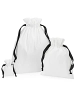 Westford Mill W 121 Bavlněný pytel s dárkovou stuhou 50.0121 soft white/black