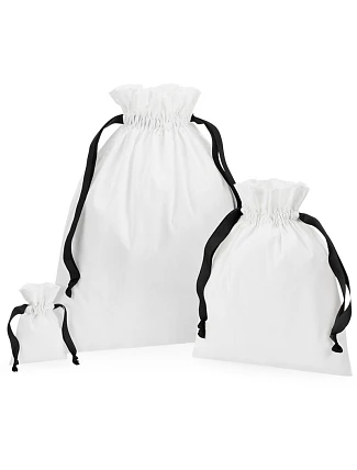 Westford Mill W 121 Bavlněný pytel s dárkovou stuhou 50.0121 soft white/black
