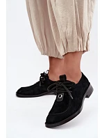 Dámské barefoot polobotky z přírodní semiše D&A CR62-3460 černé Dámské barefoot polobotky z přírodní semiše D&A CR62-3460 černé