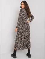 Šaty D73771M30225A1EN černá béžová Šaty D73771M30225A1EN černá béžová