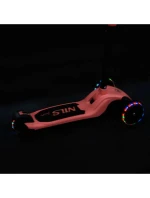 Dětská koloběžka NILS FUN HLB122 LED růžová Dětská koloběžka NILS FUN HLB122 LED růžová