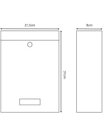POŠTOVNÍ SCHRÁNKA 21.5X9X31CM 1067537 SASKA GARDEN