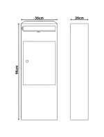 KURÝRNÍ BOX STOJÍCÍ 34X22X96CM 1068725