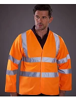 Yoko HVJ 200 Bezpečnostní vesta s dlouhým rukávem 79.J200 hi vis orange Yoko HVJ 200 Bezpečnostní vesta s dlouhým rukávem 79.J200 hi vis orange