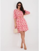 Šaty D74516M30485B korálová