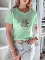 TEDDYCAP dámské tričko s medvídkem mint FashionStreet RY2747