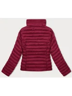 Prošívaná dámská bunda ve vínové bordó barvě se stojáčkem (16M9111-06) Prošívaná dámská bunda ve vínové bordó barvě se stojáčkem (16M9111-06)