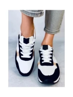 Dámské sportovní boty BB2216 Bílo-černo-béžová - Inello Dámské sportovní boty BB2216 Bílo-černo-béžová - Inello