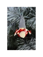 DEKORATIVNÍ PANENKA S TAŠKOU ČERVENÁ DÍVKA 7,5 CM