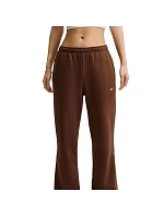Dámské kalhoty Nike Studio Fleece Medium Weigh, hnědé, IM8078 259, dámské