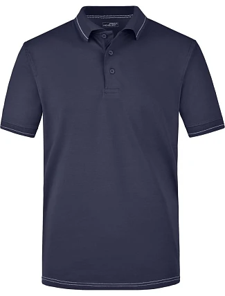 Daiber JN 569 Pánské žerzejové elastické polo 02.0569 navy/white Daiber JN 569 Pánské žerzejové elastické polo 02.0569 navy/white