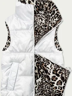 Bílo-panteří oboustranná krátká vesta S'West (B8346-26)