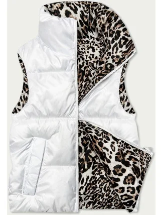 Bílo-panteří oboustranná krátká vesta S'West (B8346-26) Bílo-panteří oboustranná krátká vesta S'West (B8346-26)