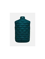 Pánská péřová vesta PEAK PERFORMANCE M Helium Down Vest, zelená barva Pánská péřová vesta PEAK PERFORMANCE M Helium Down Vest, zelená barva