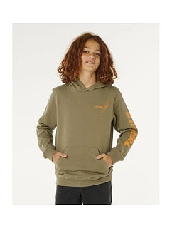 Chlapecká mikina RIP CURL Eternal Shred Art Hood-Boy, zelená