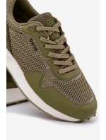 Pánské Sneakersy Na Platformě Big Star RR174360 Hi-Poly System Khaki