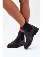 Dámské nízké matné holínky Birella – černé