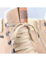 Dámské kotníkové zateplené boty W RKR572 Hnědo-béžová - Rieker