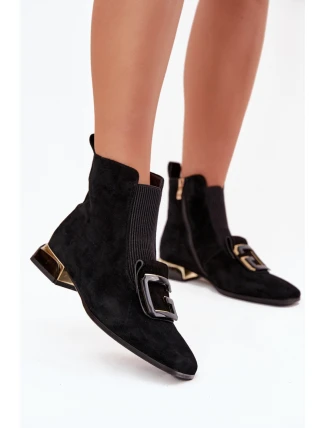 Boty na podpatku model 220202 Step in style Boty na podpatku model 220202 Step in style