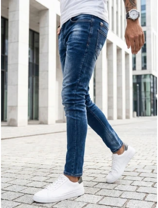 Pánské světle modré džínové kalhoty FashionStreet UX3991