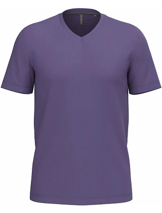 Kariban K 357 Pánské tričko s výstřihem do V 20.K357 purple